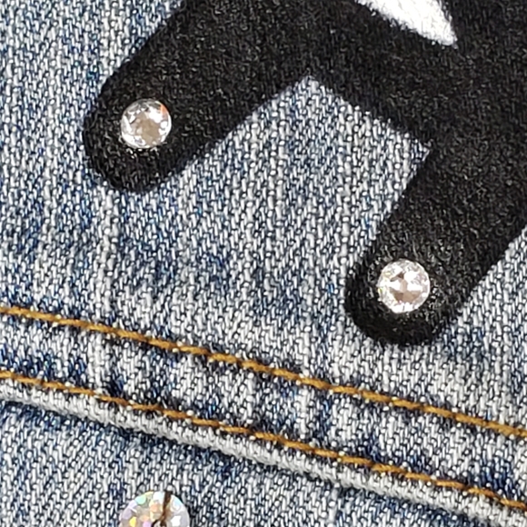 Evil Eye Denim Jacket Vest - Customized - Picture 12 of 16